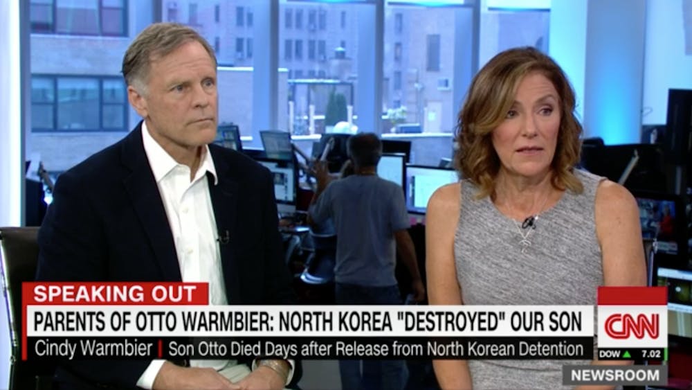 Fred and Cindy Warmbier appeared on CNN Tuesday.&nbsp;