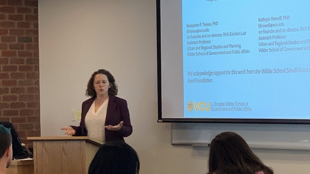 La charla presentó datos recopilados por un proyecto de investigación estadística dirigido por los Profesores Howell y Teresa en el Centro de Análisis Urbano y Regional de VCU.