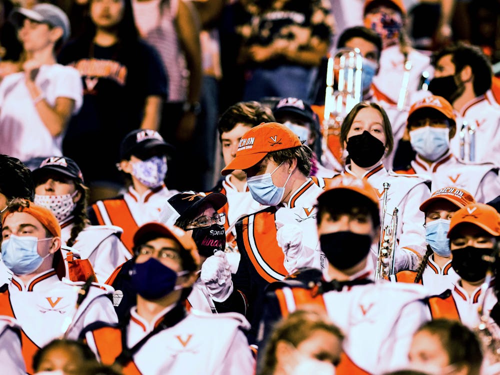 The Good Old Song, which is usually played by the band after every field goal and touchdown, was played over the stadium’s speakers.