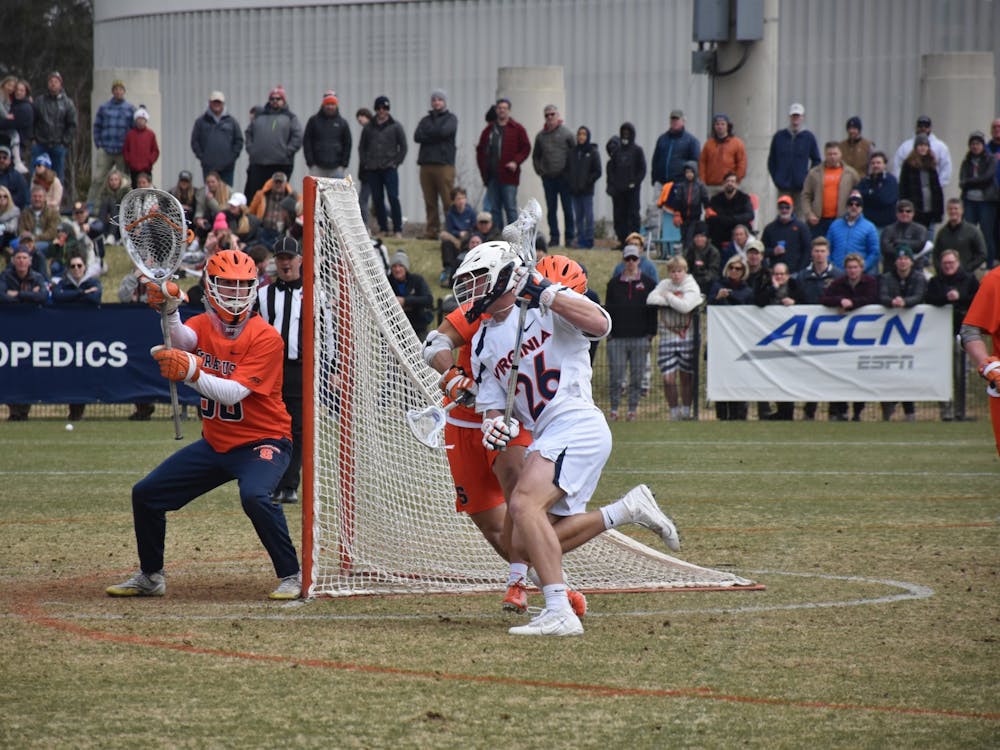 Freshman attackman Griffin Schutz notched three goals for the Cavaliers in the win over Syracuse.