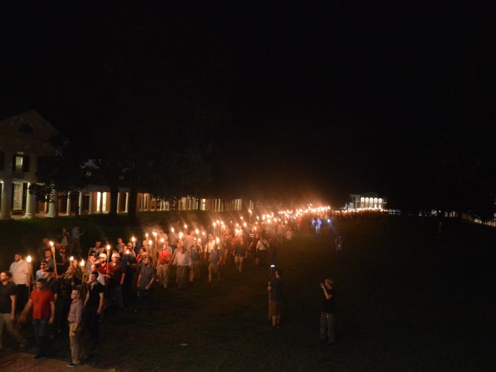 On the night of Aug. 11 march, white supremacists gathered at the University, brandishing torches and shouting racist, anti-Semetic and homophobic chants.