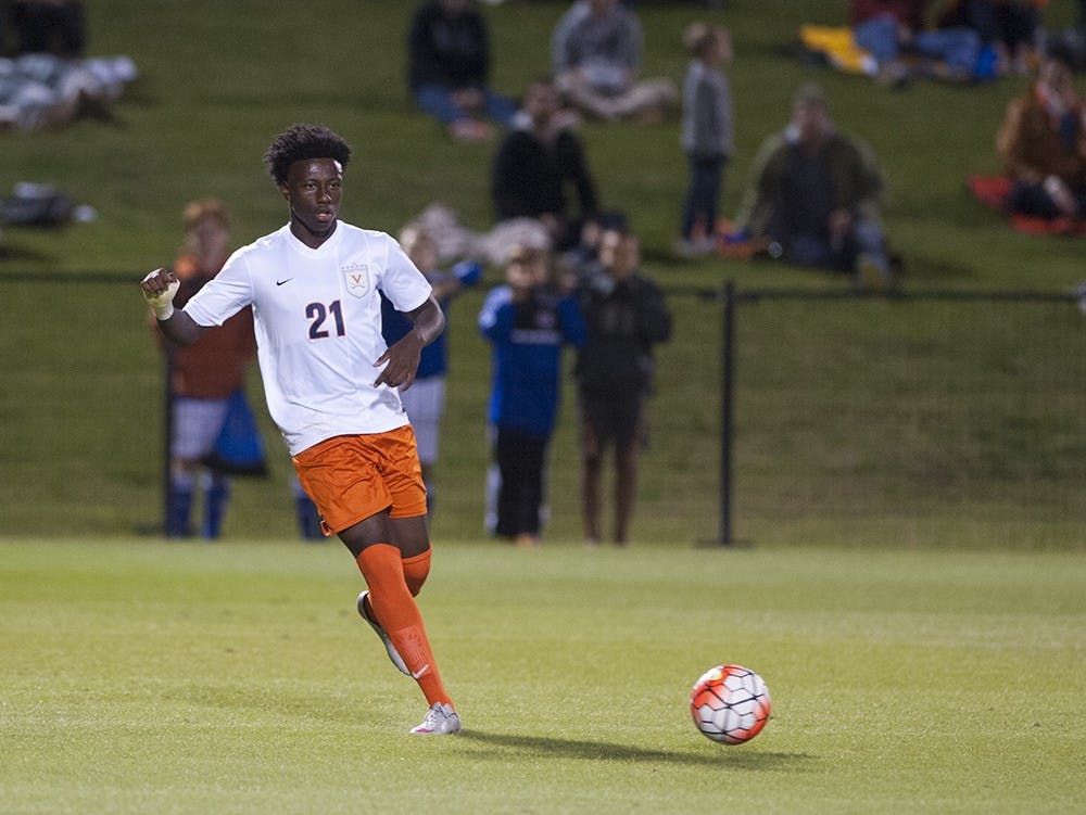 Freshman midfielder Derrick Etienne's 12th minute goal gave the Cavaliers a 1-0 over in-state rival Virginia Tech.