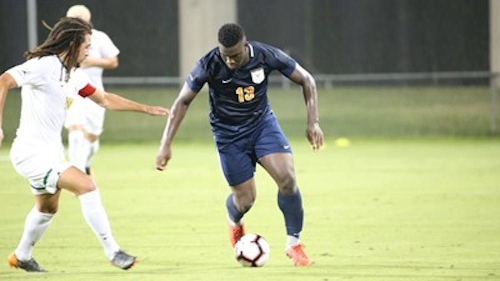 Virginia freshman forward Daryl Dike scored his first collegiate goal against Wright State Tuesday night.