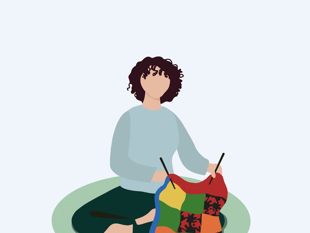 When I start feeling anxious, I tie a new knot, practice a new stitch and am suddenly more aware of the breaths of air entering and exiting my lungs.