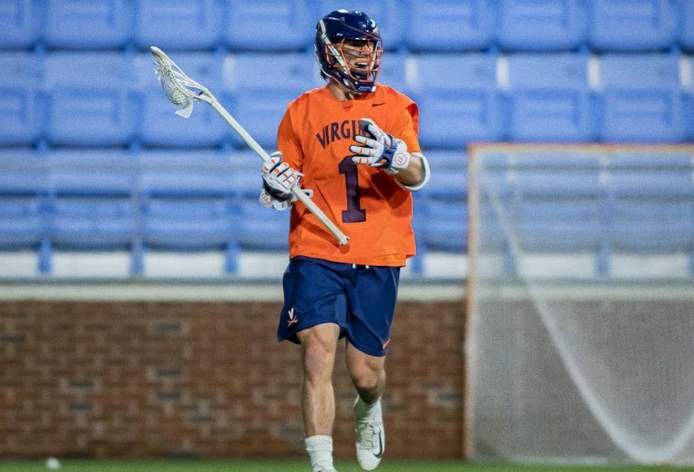 <p>Virginia sophomore attackman Connor Shellenberger led the Cavaliers to victory, scoring four goals to go along with three assists.</p>