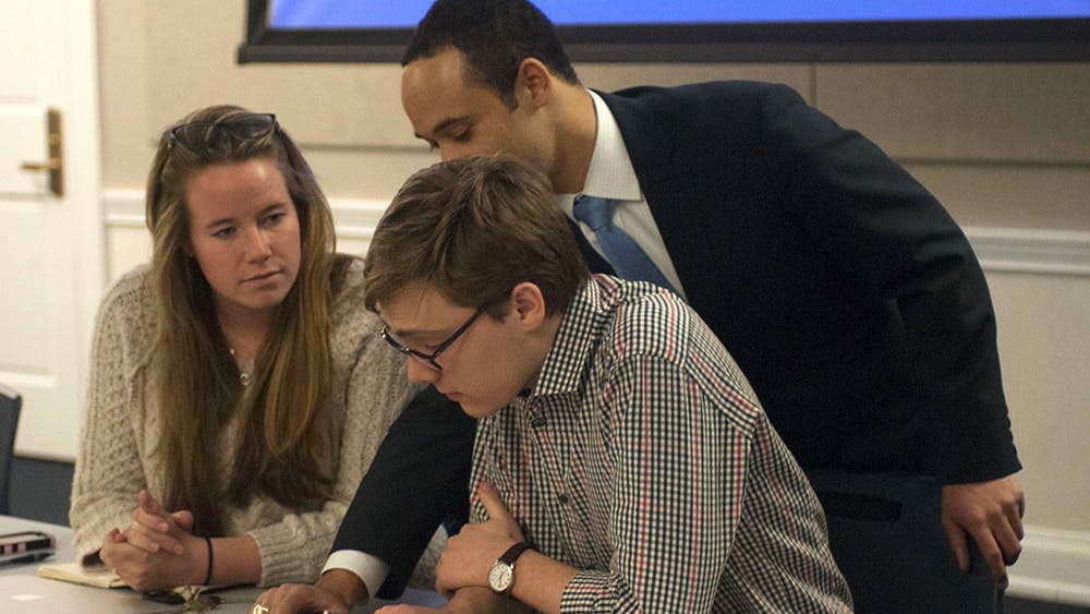 Student Council President Eric McDaniel (bottom) said that SpeakUpUVa petitions were an effective way to bring important issues into Council’s consideration.