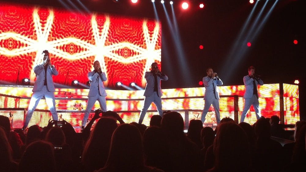 The Backstreet Boys perform in Stockholm, Sweden in 2014.&nbsp;