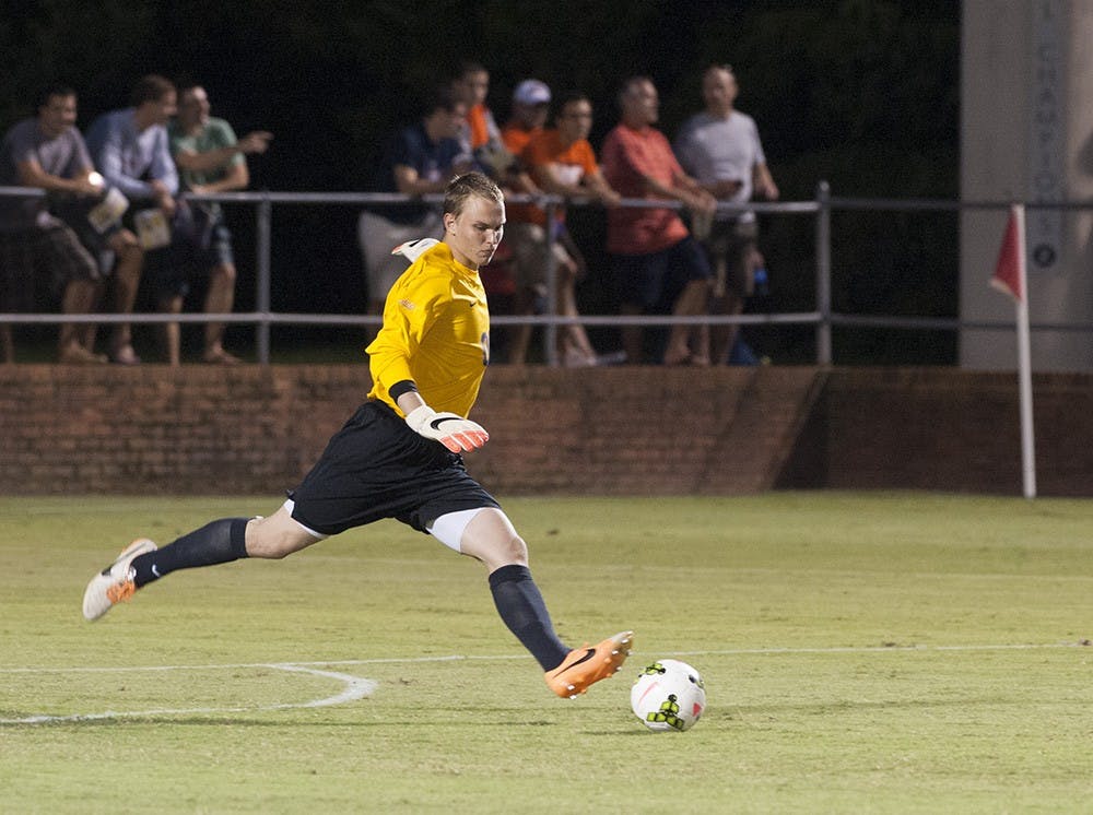 <p>Sophomore goalkeeper Jeff Caldwell and the Virginia men's soccer team take on No. 17 Charlotte this Saturday at Klöckner Stadium. Caldwell is moving into the starting role formerly held by Calle Brown. </p>
