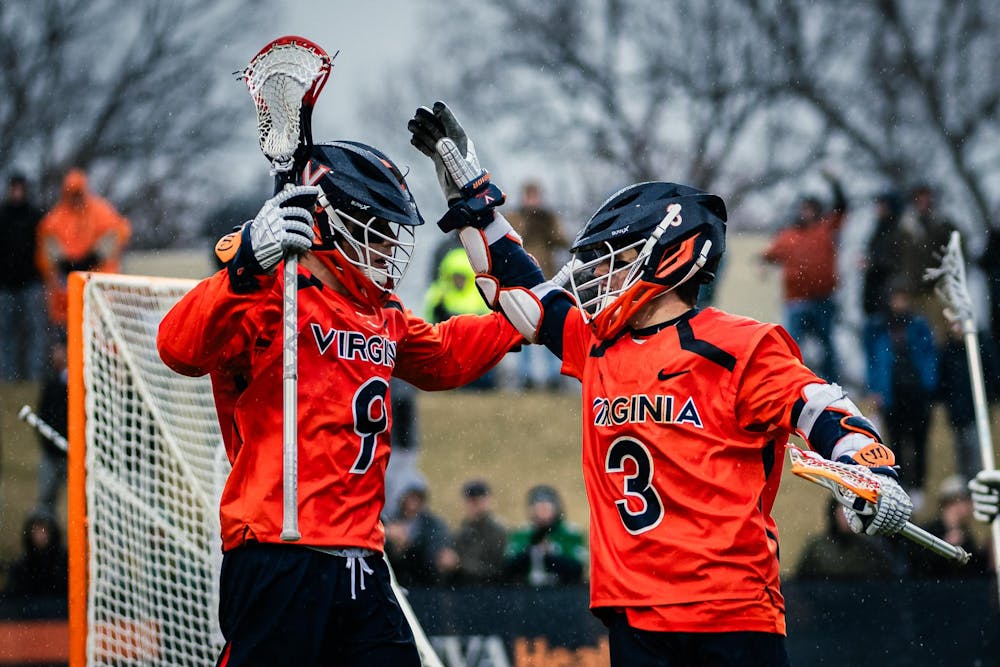 McCabe Millon and Truitt Sunderland, the stars of the attack Saturday, celebrate after a goal.