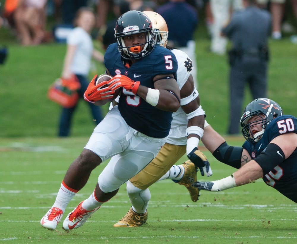 Maryland transfer junior Albert Reid broke off a 71-yard carry in the first quarter last Saturday against Pittsburgh.