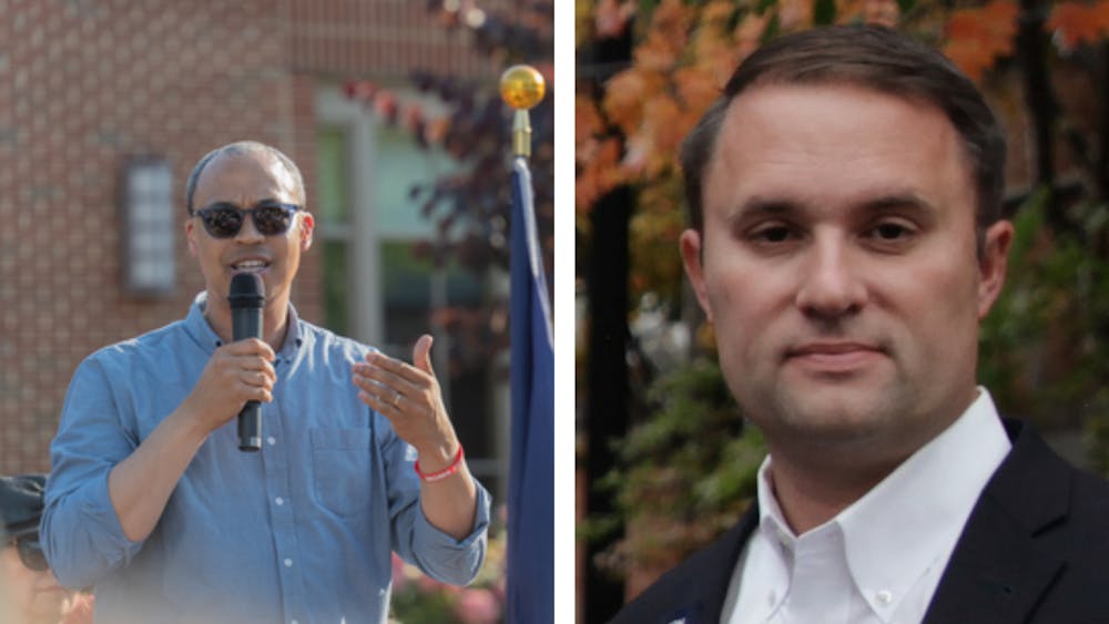 Former Del. Jay Jones (left) and incumbent Republican Attorney General Jason Miyares (right) are facing off in a close contest. Election Day is Nov. 4.
