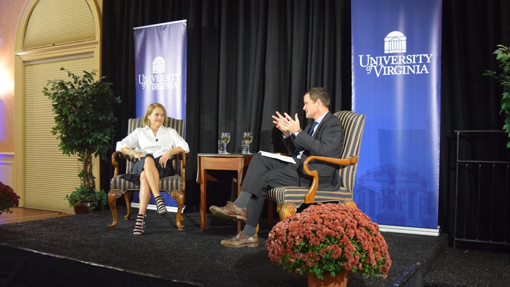 The pair discussed Couric’s time at the University, her memoir “Going There” and career, among other topics.