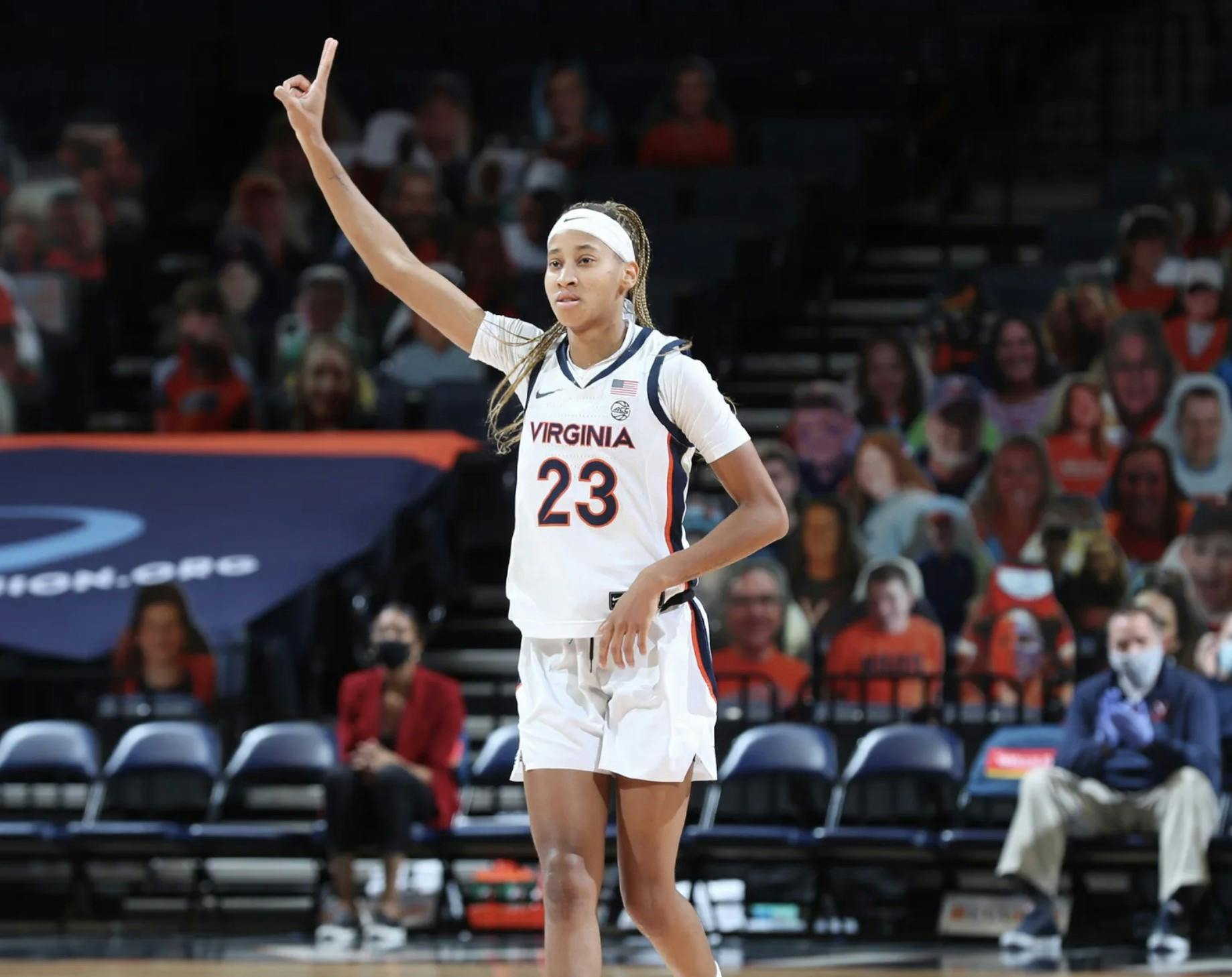 Graduate student guard Amandine Toi had strong scoring performances for Virginia in their recent ACC match-ups and was a key player in nearly completing a comeback against Duke.