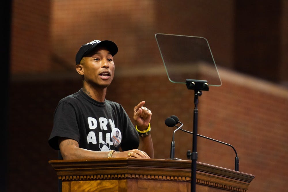 Pharrell Williams — a Virginia Beach native and Grammy award-winning musician and producer, entrepreneur, philanthropist, activist and fashion designer — was this year’s keynote speaker.