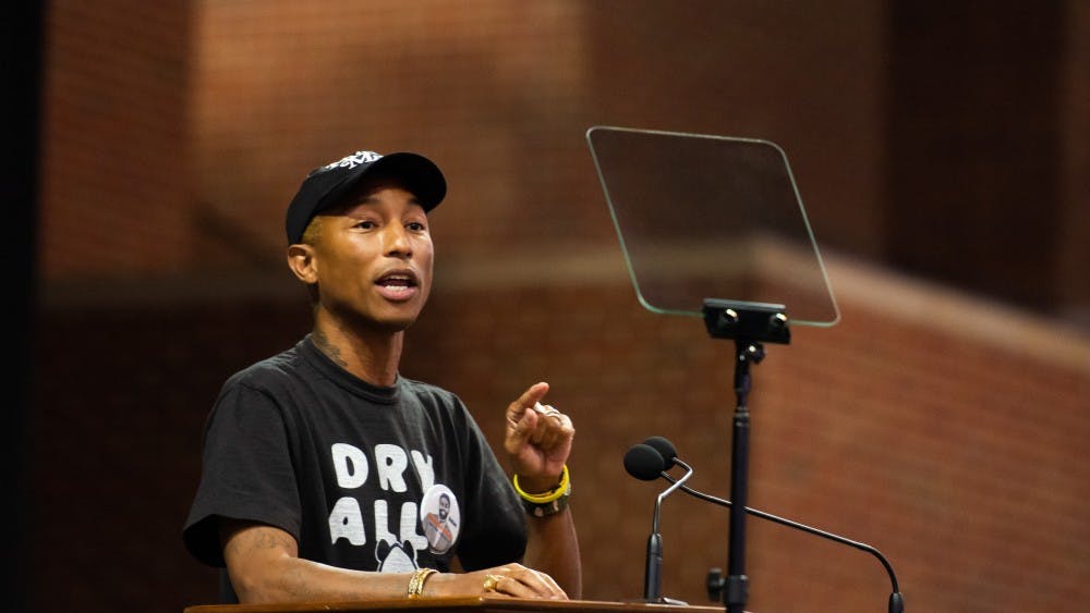 Pharrell Williams — a Virginia Beach native and Grammy award-winning musician and producer, entrepreneur, philanthropist, activist and fashion designer — was this year’s keynote speaker.