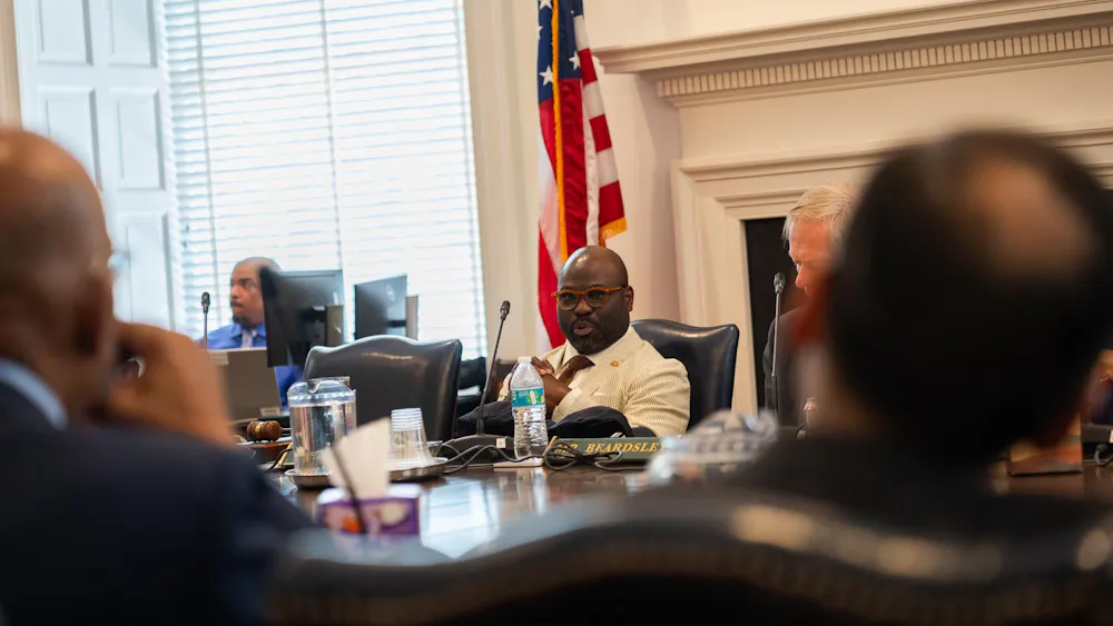 Board Rector Carlos Brown spoke to the Board April 16.