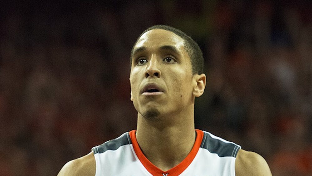 Malcolm Brogdon, along with Anthony Gill, Mike Tobey and Evan Nolte, will play their final game at John Paul Jones Arena Saturday.