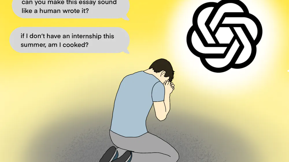 Although the University has numerous outlets of support, ChatGPT has become the most consulted source for struggling students.