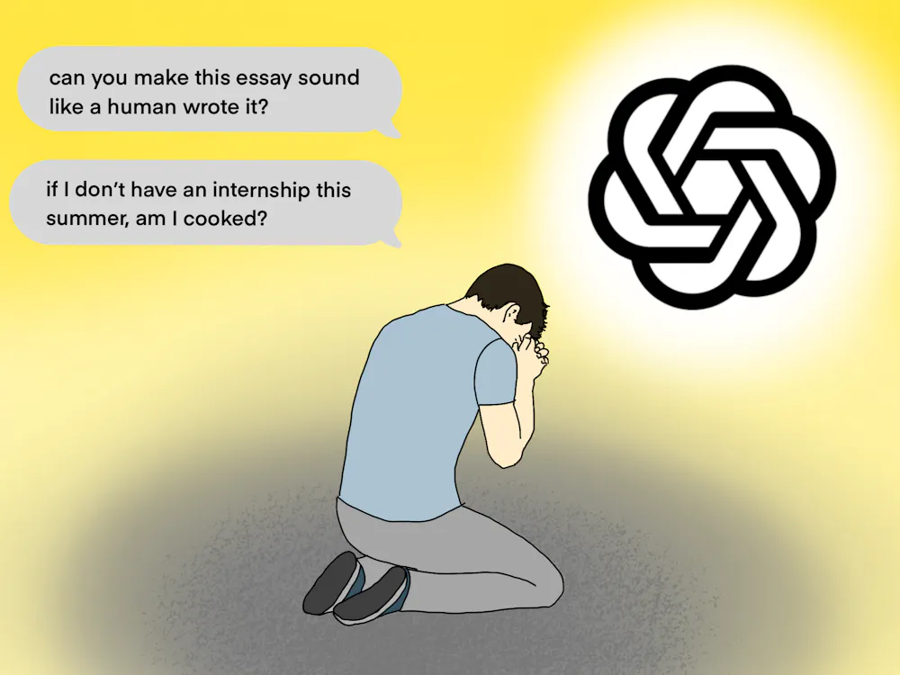 Although the University has numerous outlets of support, ChatGPT has become the most consulted source for struggling students.