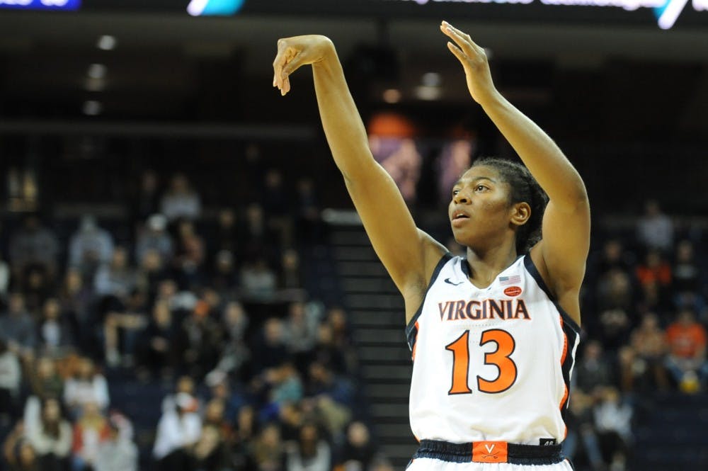Virginia junior small forward Jocelyn Willoughby matched her career high with 25 points.