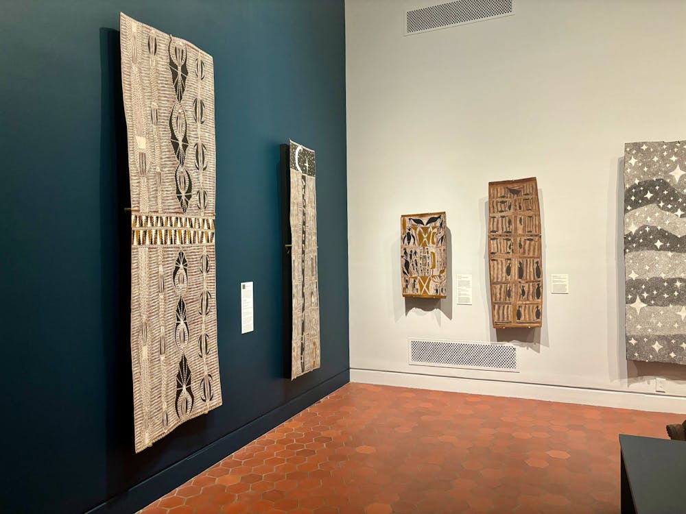 <p>Visiting the exhibit is an all-encompassing sensory experience, reflective of the resonance of the art to the Yolngu Aboriginal Australians.&nbsp;</p>