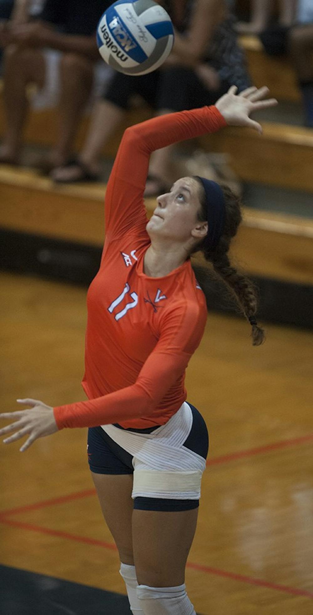 <p>Junior defensive specialist Lexi Riccolo earned tournament MVP honors after racking up 47 digs, six aces and nine assists on the weekend.</p>