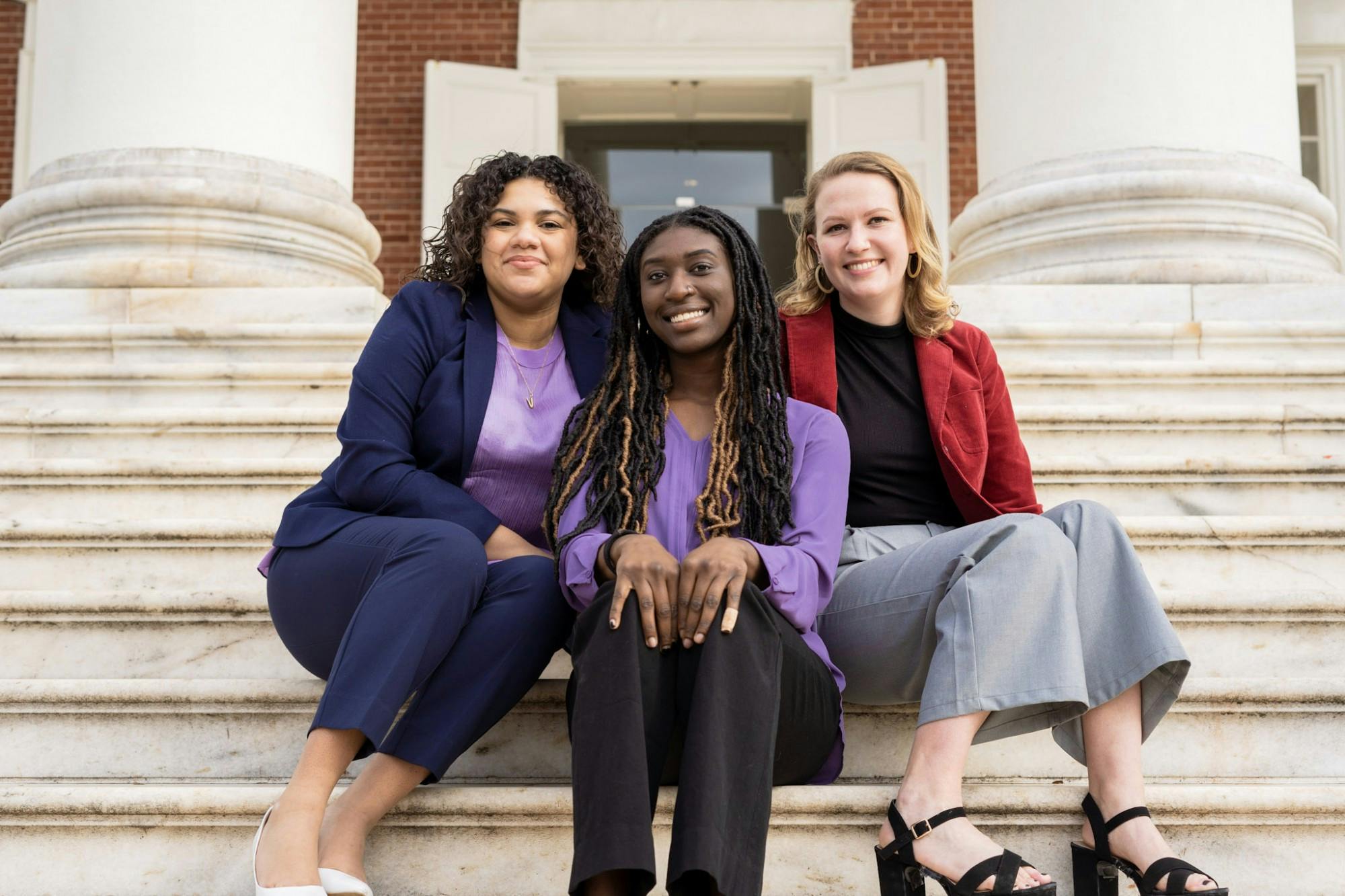 Running on a ticket together, Cadet, Robertson and Sims (left to right) have shared what they call the “Community Coalition, a platform centered around “solidarity, accessibility and uplift.”