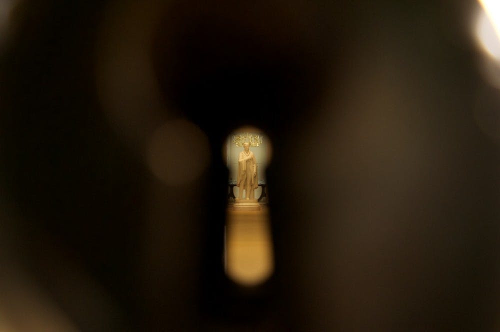 The Rotunda, the "active heart of the Lawn" in the words of University architect Alice Raucher, is finally re-emerging after lengthy renovations.