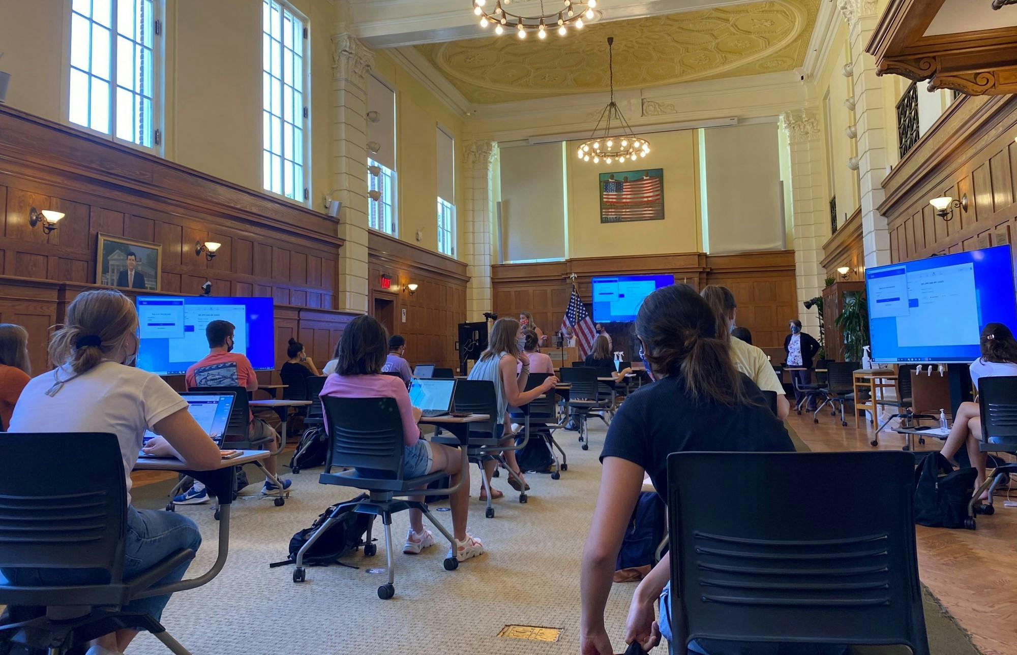 Foreign languages and the Batten School of Public Policy are two examples of departments creating committees of faculty tasked with evaluating all instruction possibilities this semester, considering department-specific constraints.