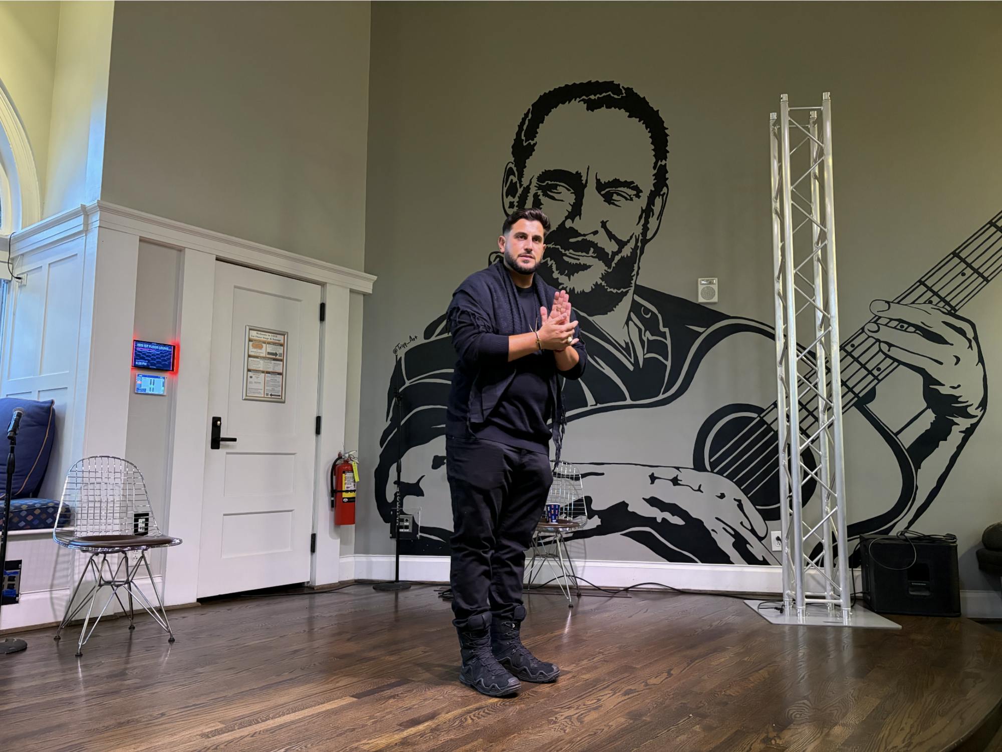 Rudy Rochman spoke at an event Monday evening at 1515.