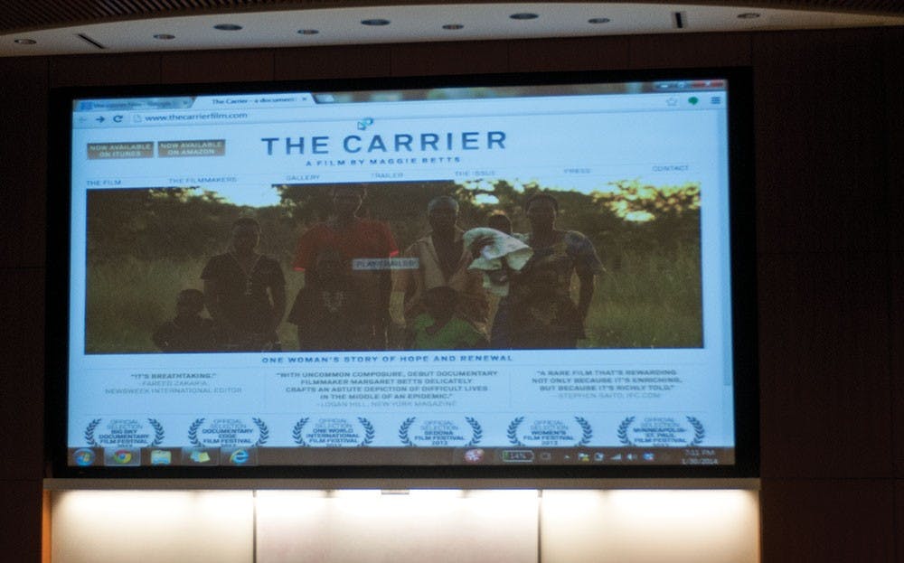 	<p>Organizations on Ground hosted a film screening and discussion with a Peace Corps volunteer to teach students about the devastating effects of the <span class="caps">AIDS</span> epidemic. </p>