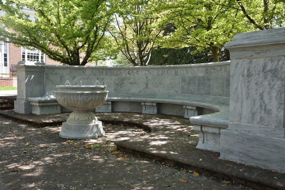 On Friday, the Board of Visitors approved a resolution to remove the inscription on the Frank Hume Memorial Wall — which currently reads “a devoted Virginian who served his native state in Civil War and Legislative Hall” — and replace it with contrasting blocks.