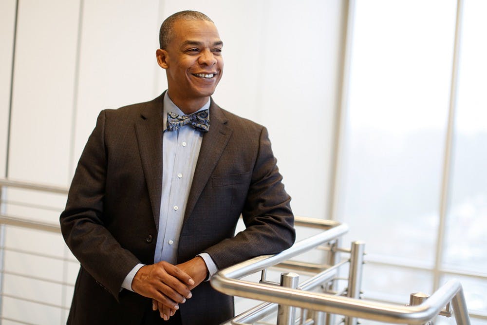 Gates announced at the meeting that he is a finalist for the position of vice provost and clinical professor of organizational behavior at Purdue University.