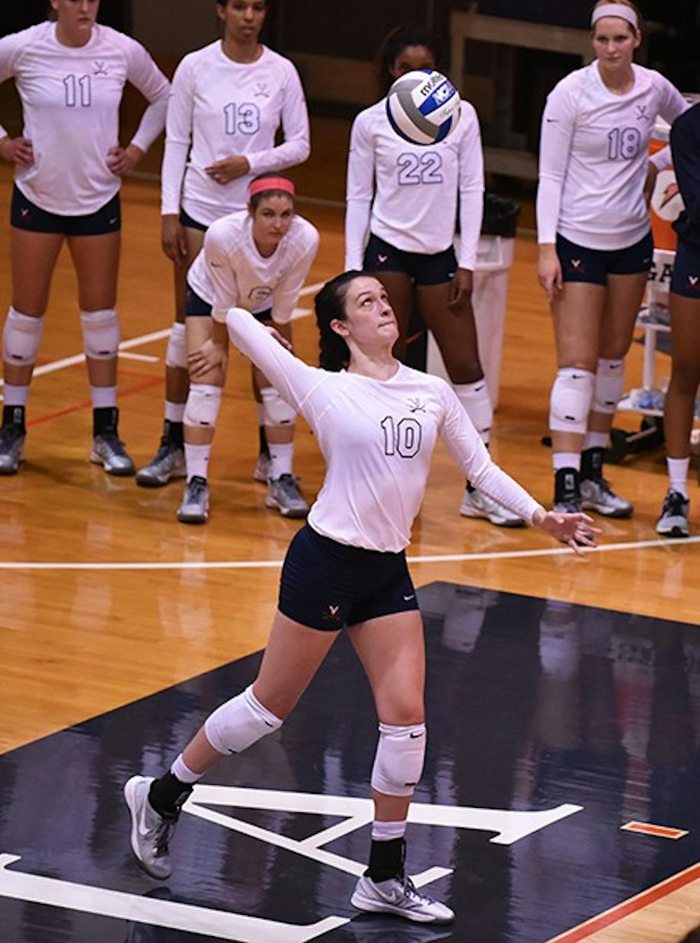 Freshman middle hitter Anna Walsh paced Virginia with 14 kills in a win against the Wolfpack.