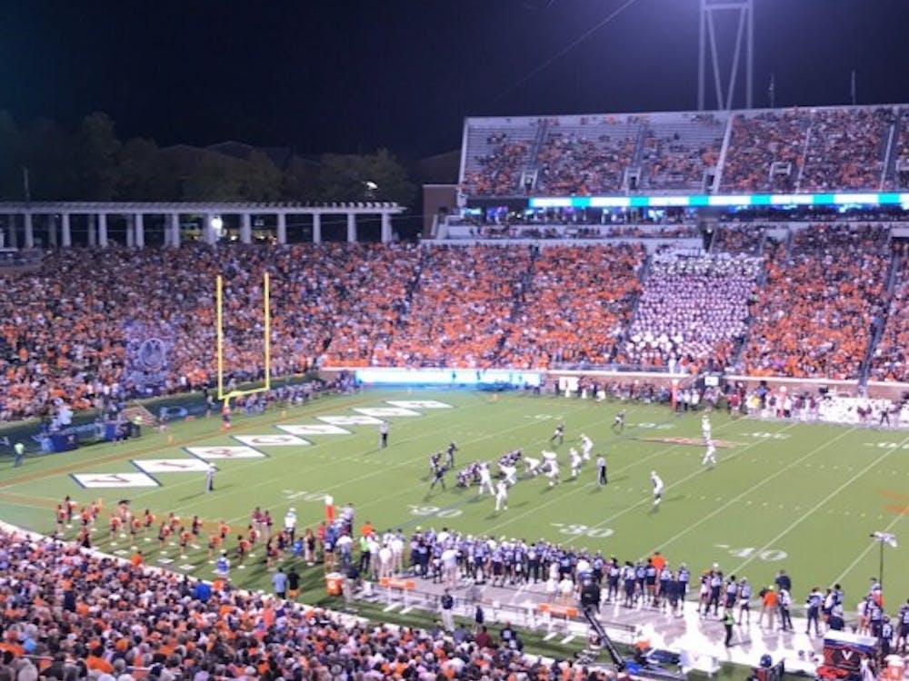 Scott Stadium was packed with a near-capacity crowd Saturday night.