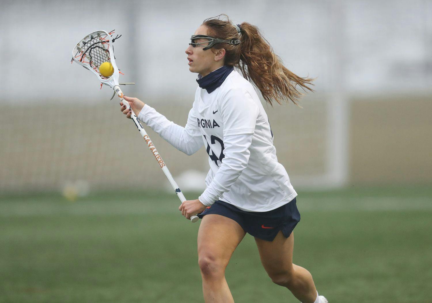 Graduate student defender Meredith Chapman forced three turnovers and scooped up four ground balls in Sunday's win.&nbsp;