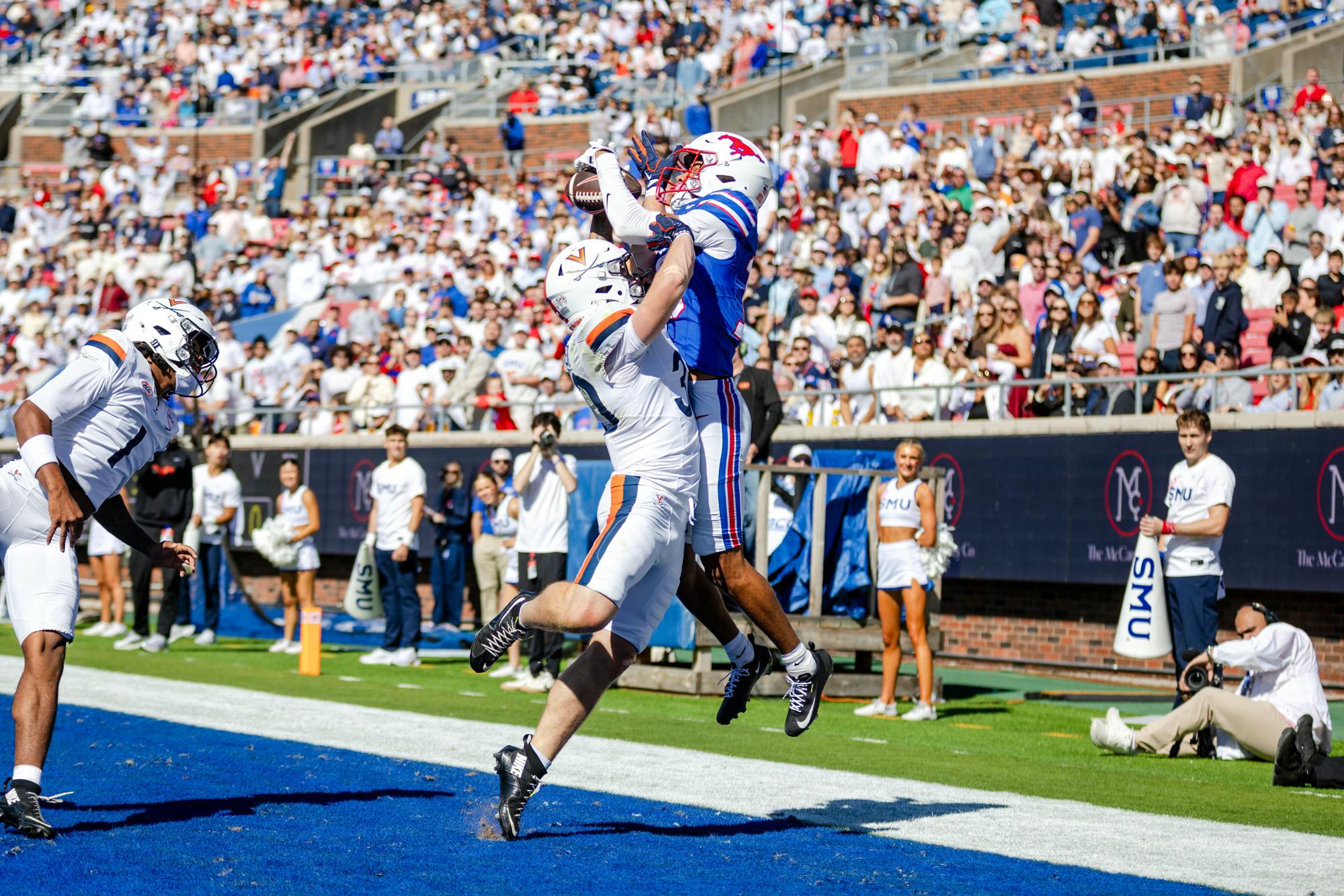 The Mustang offense capitalized when needed, while the Cavaliers made a few too many miscues.