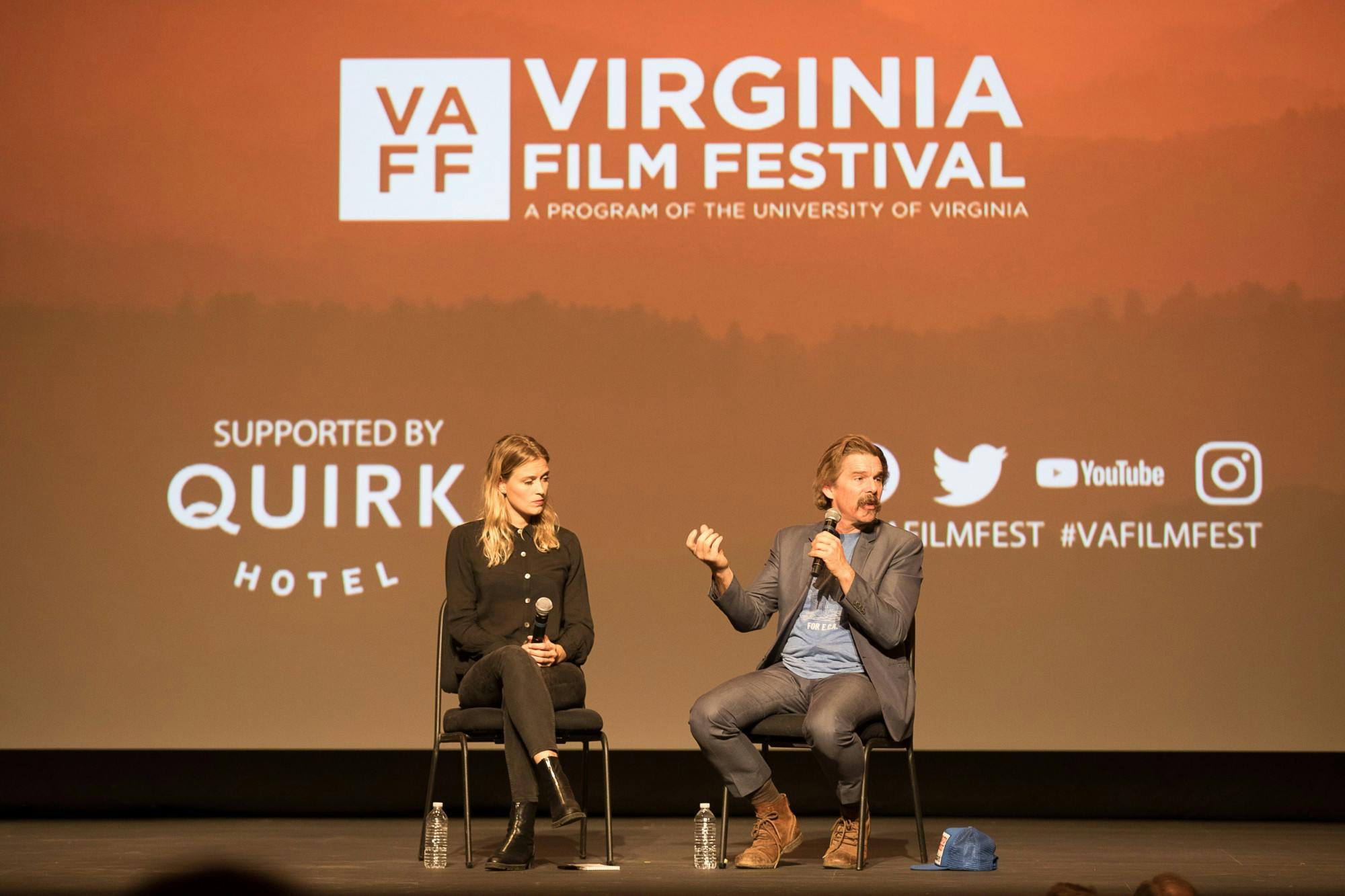 The panel for "The Good Lord Bird" included Ethan Hawke, who produced and co-created the show as well as playing John Brown. Hawke was a guest at last year's Virginia Film Festival. 