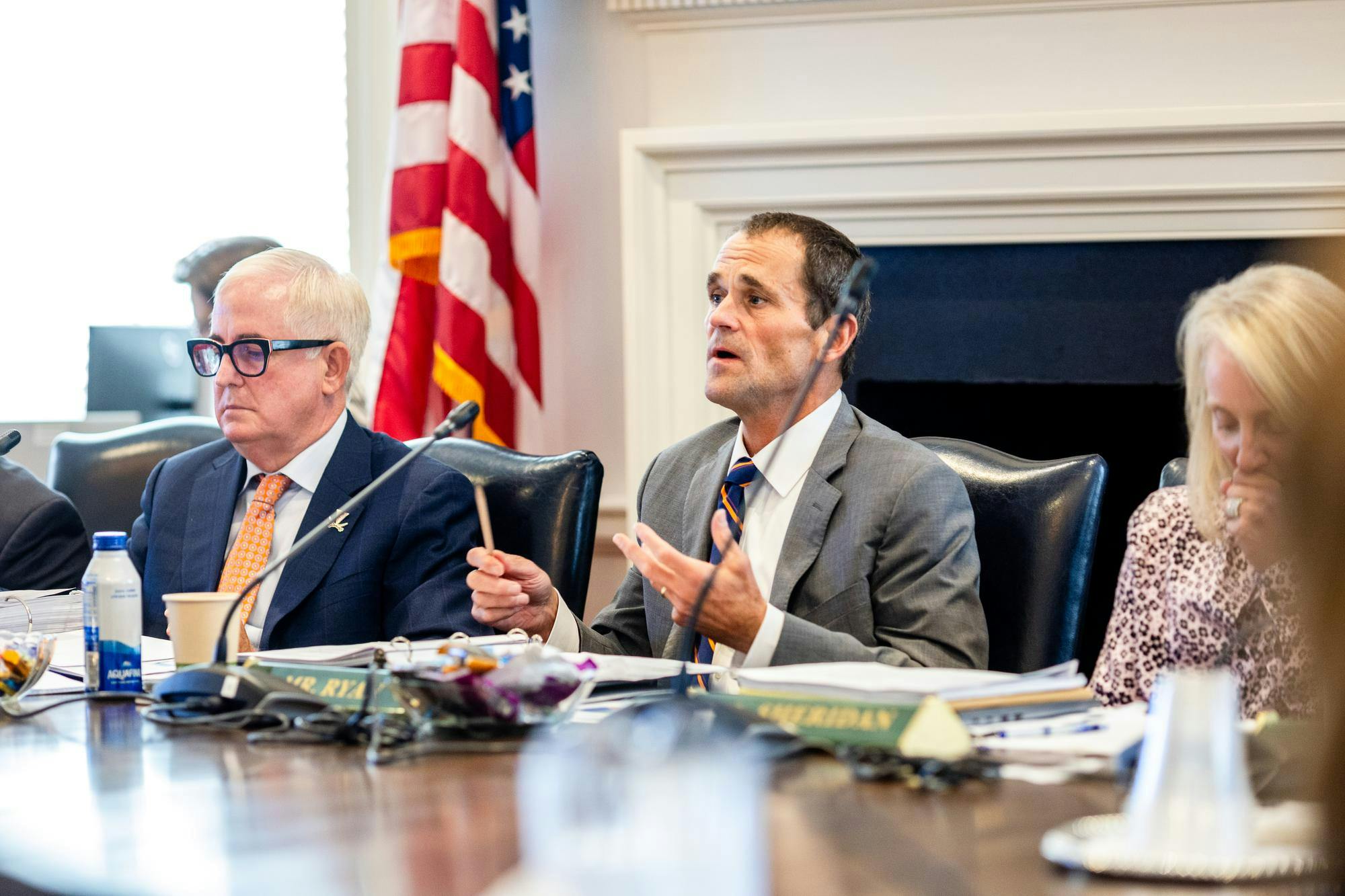 University President Jim Ryan announced a $20 million commitment from Board member John L. Nau III.