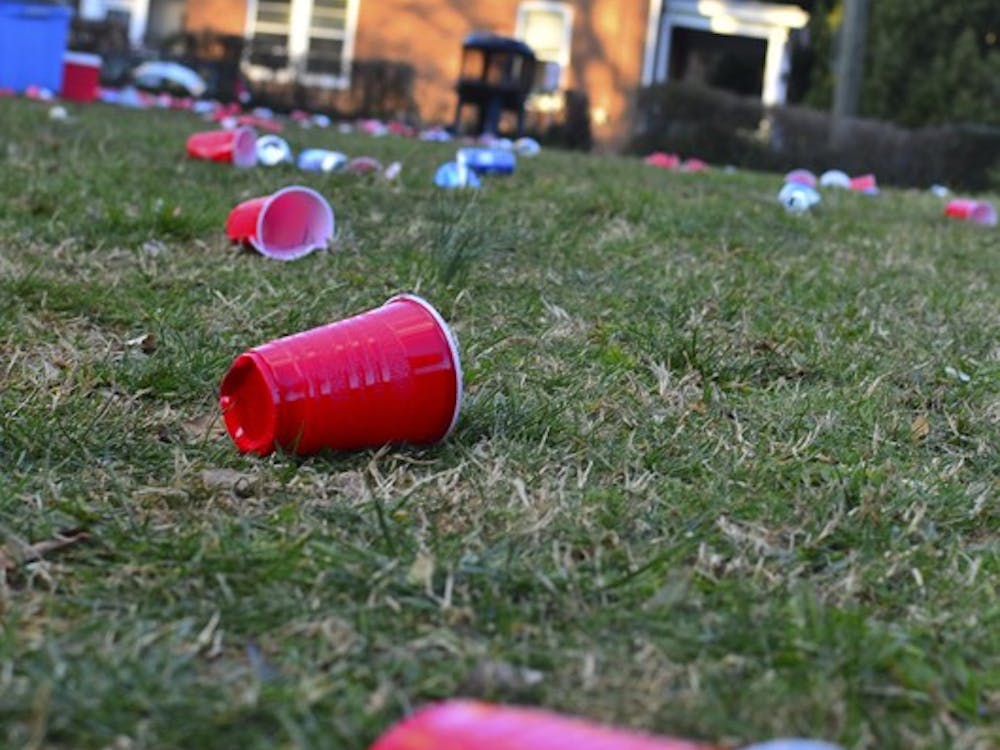 Discarded drink cups after an exciting night of parties on 14th Street