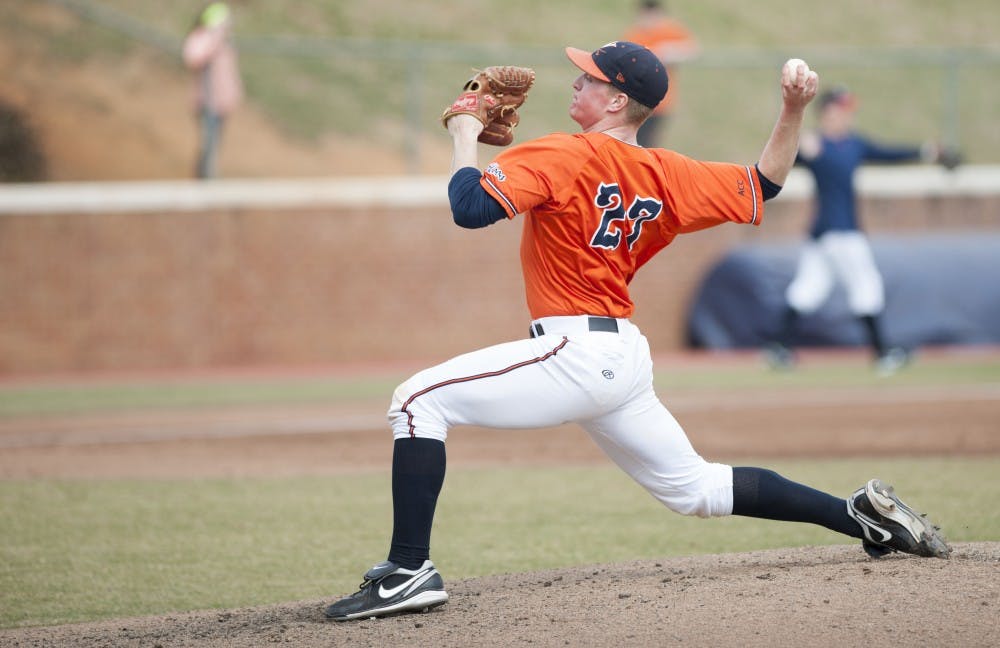 	<p>Sophomore right-hander Josh Sborz pitched five innings between Friday night and Saturday afternoon as the Virginia baseball team repelled the Rebels in Omaha. </p>