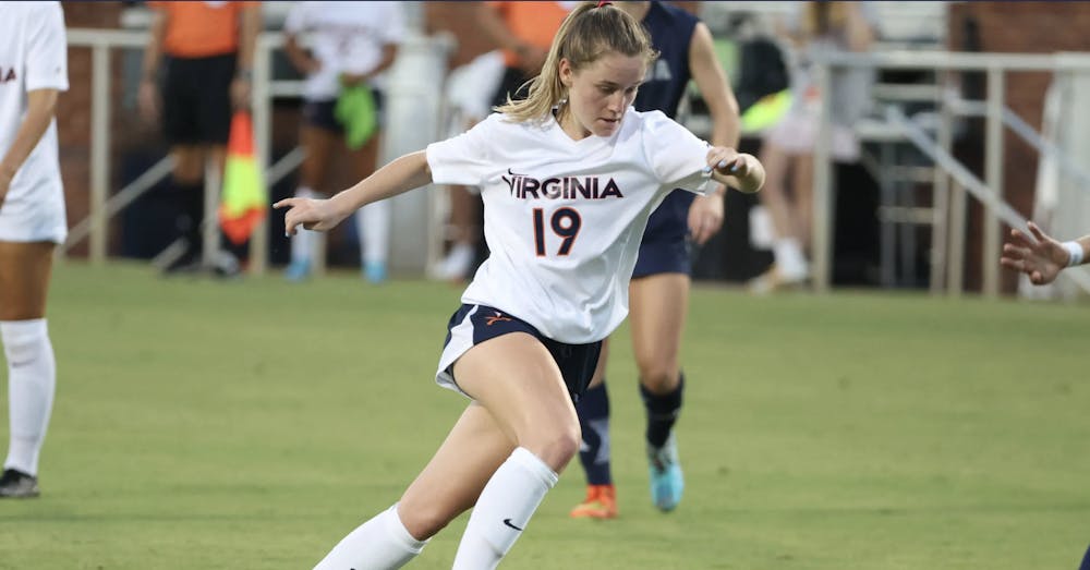 <p>Sophomore midfielder Jill Flammia powered the Cavaliers to victory Thursday with her second goal of the season&nbsp;</p>