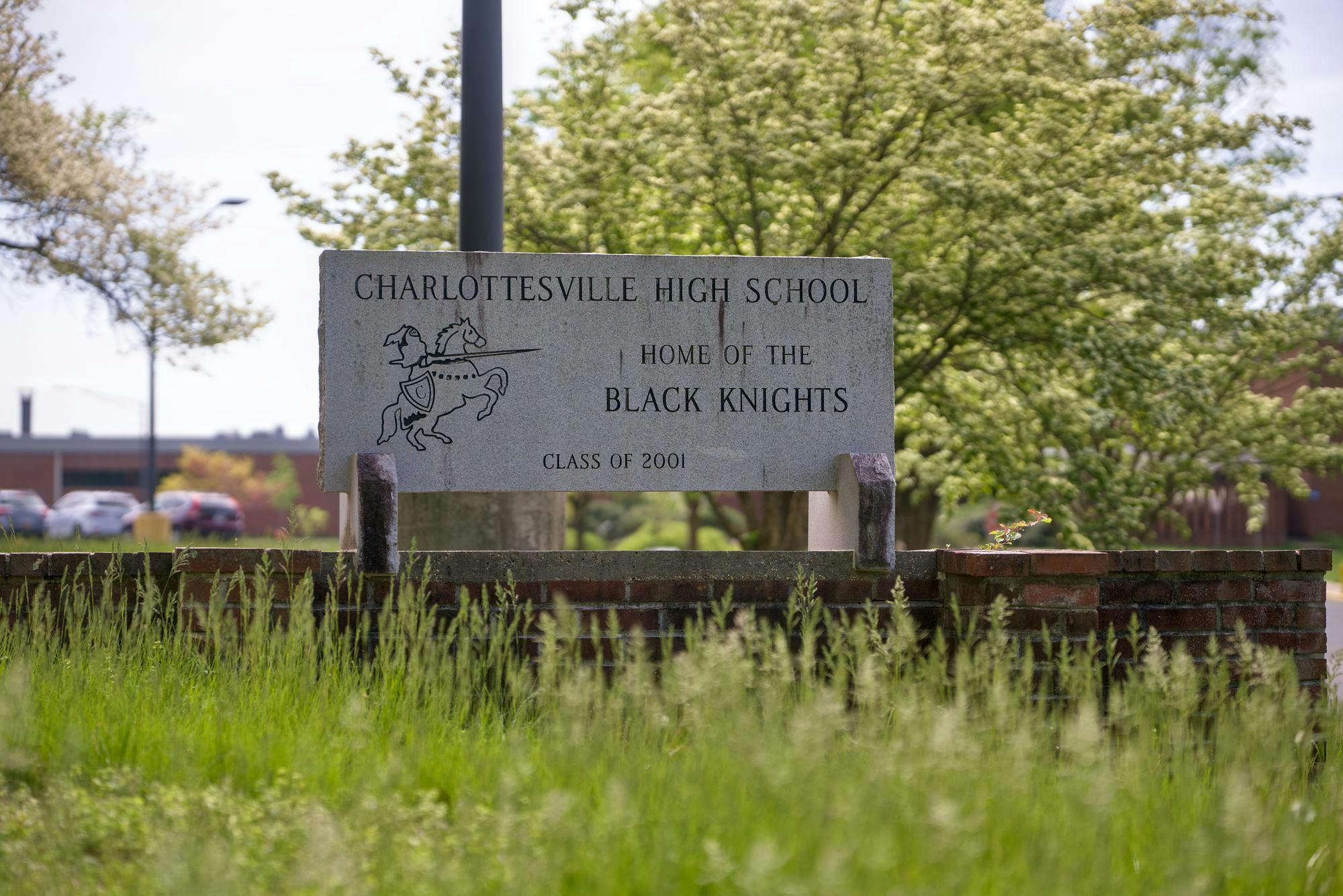 Charlottesville High School, photographed April 13.