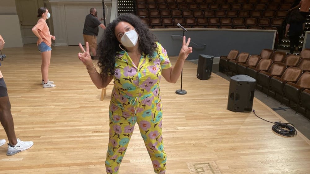 Michelle Buteau after her comedy show at Old Cabell.