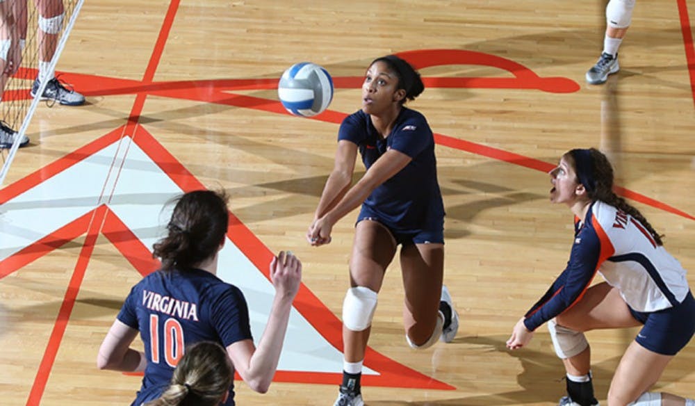<p>Senior Jasmine Burton kept Virginia in a close contest with North Carolina State over the weekend. The senior tallied 18 kills, but the Cavaliers fell in 5 sets to the Wolfpack.</p>