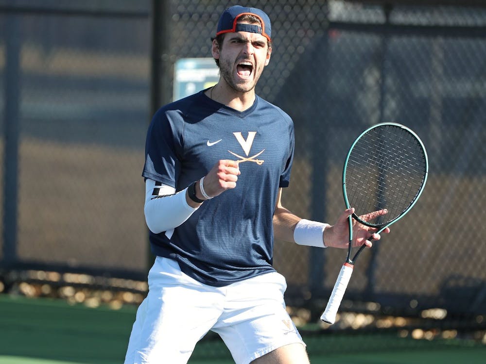Virginia junior William Woodall teamed up with senior Carl Söderlund to earn a doubles point for the Cavaliers