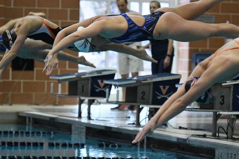 The Cavalier’s women’s team &mdash; which currently sits in fifth place &mdash; continues its NCAA championship search tomorrow at the Indiana University Natatorium in Indianapolis, Ind.