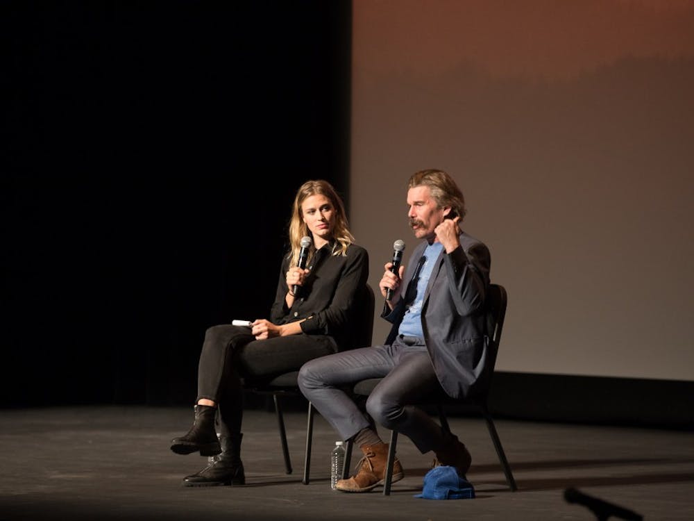 Actor, director and writer Ethan Hawke spoke on Saturday at The Paramount in a conversation moderated by Elizabeth Flock of PBS NewsHour.&nbsp;