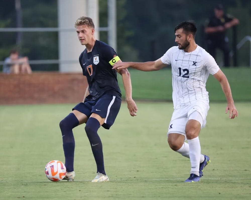 <p>Senior defender Andreas Ueland and the Cavaliers only allowed three shots against Xavier, but the team ultimately came up short.</p>