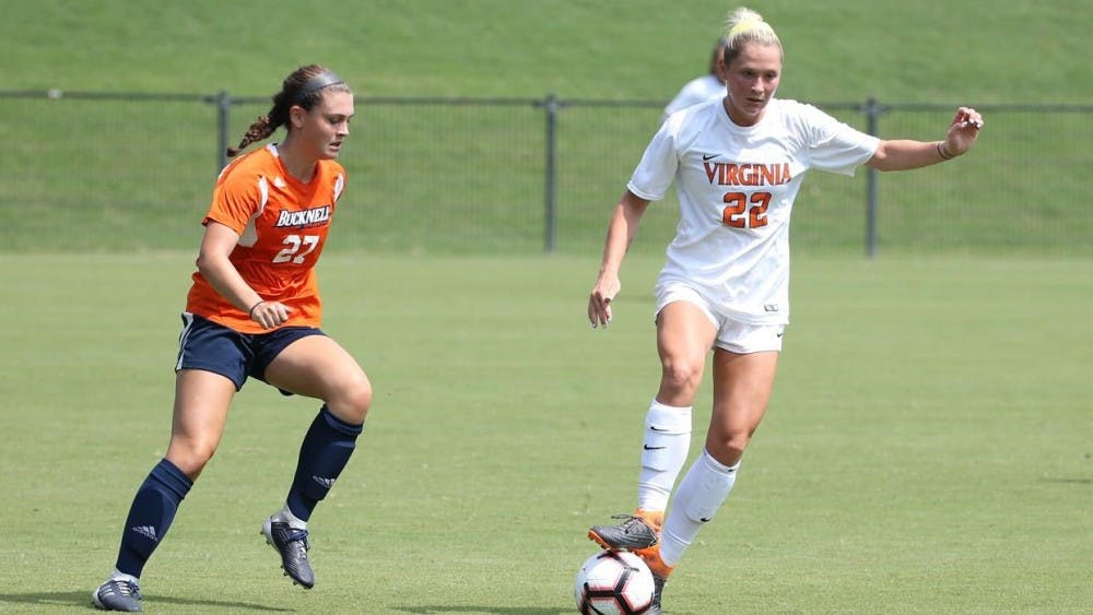 <p>Junior forward Meghan McCool was the only Cavalier to score in Virginia's 2-1 loss against Baylor.</p>